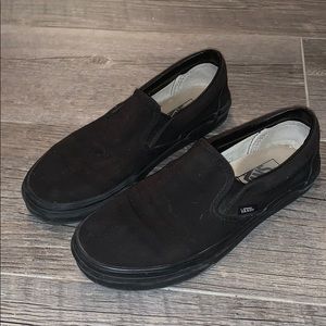 Black slip on vans